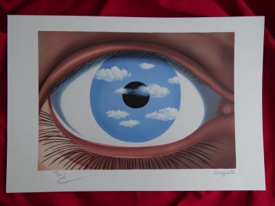 René MAGRITTE (d'après) - Le Faux Miroir (le Faux Miroir) - Lithographie 2