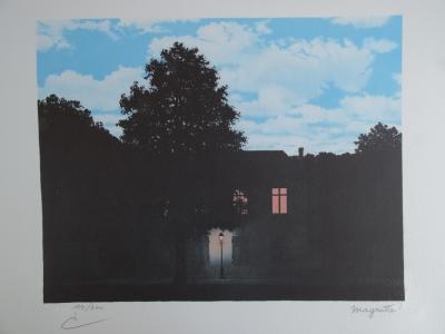 René MAGRITTE (d'après) - L'Empire de la Lumière (L'Empire des Lumières) - Lithographie 2
