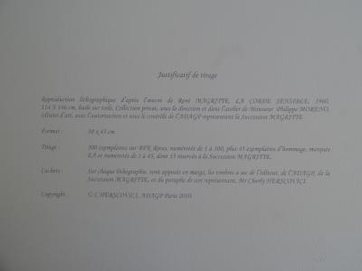 René MAGRITTE (d'après) - Heartstring (la Corde Sensible)- Lithographie 2