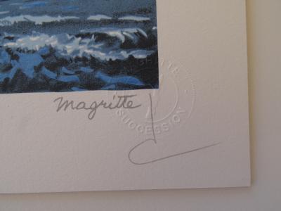 René MAGRITTE (d’après) - L’Entrée en Scène - Lithographie 2