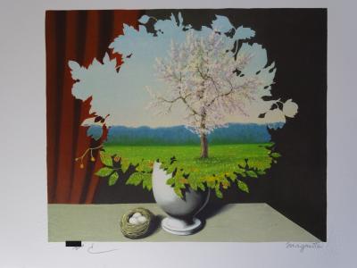 René MAGRITTE (d’après) - Le Plagiat -Lithographie (Format moyen) 2