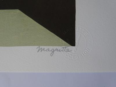 René MAGRITTE (d’après) - Le Plagiat -Lithographie (Format moyen) 2
