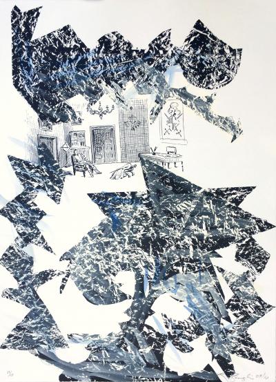 Lynda BENGLIS - Spanish Steps 1, 2010 - Lithographie signée au crayon 2