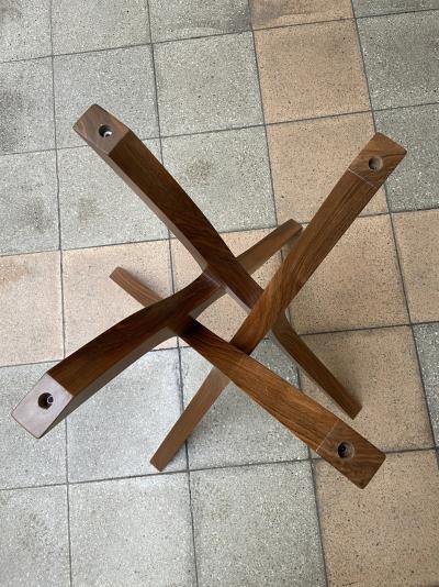 Xavier MICLET - Table VRILLE en noyer, circa 2000 2