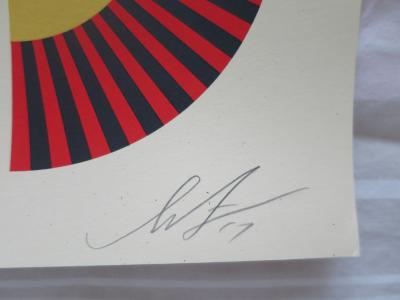 Shepard FAIREY (Obey) - Dove Geometric White - Sérigraphie signée au crayon 2