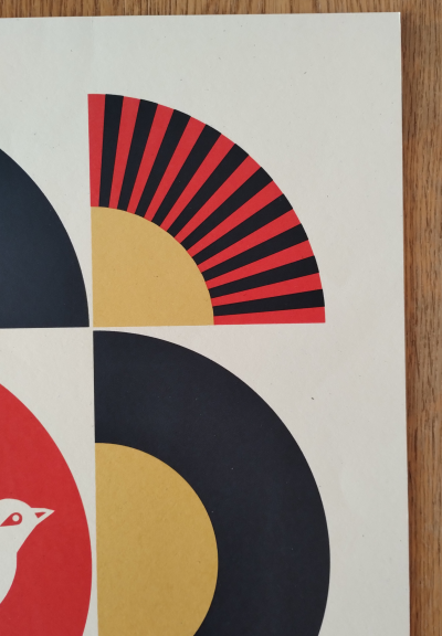 Shepard FAIREY (Obey) - Dove Geometric White - Sérigraphie signée au crayon 2