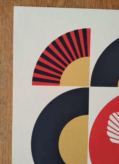 Shepard FAIREY (Obey) - Dove Geometric White - Sérigraphie signée au crayon 2