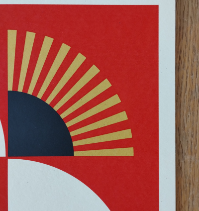 Shepard FAIREY (Obey) - Dove Geometric Red - Sérigraphie signée au crayon 2