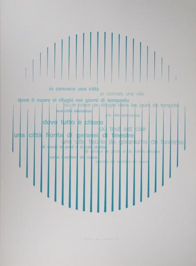 Nino CALOS : Poème cinétique, 1974 - Lithographie originale signée 2