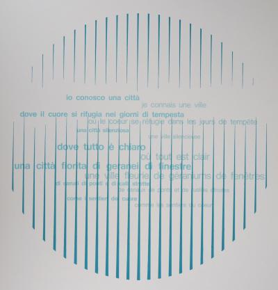 Nino CALOS : Poème cinétique, 1974 - Lithographie originale signée 2