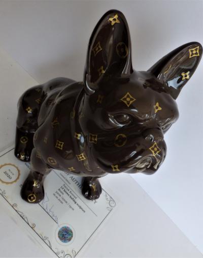 Patrick KONRAD - Louis Vuitton Bulldog - Sculpture - Revelations - Plazzart