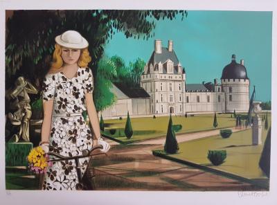 Robert VERNET BONFORT - Château de la Loire, 1983 - Lithographie originale signée au crayon 2