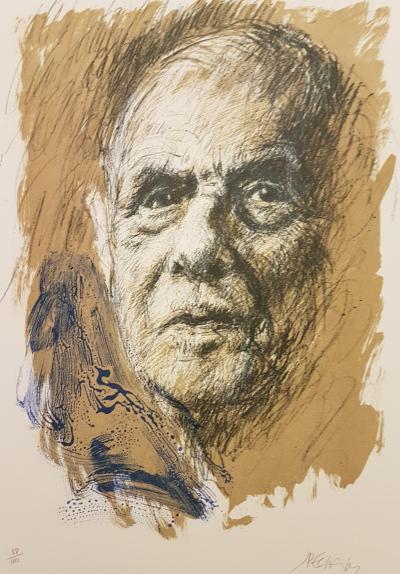 Jacques PECNARD - Charles de Gaulle VI - Lithographie originale signée au crayon 2