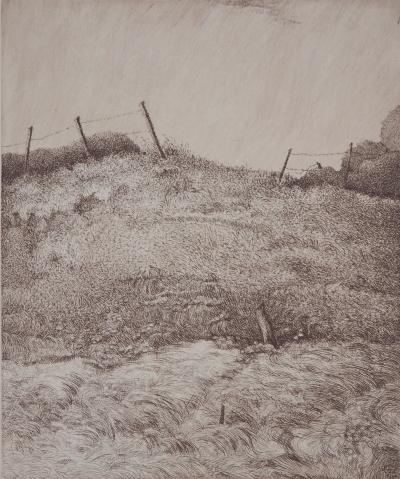 Michel PARADIS : Le Promontoire II - Gravure originale signée 2