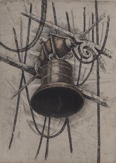 Philippe MIGNE : L’Angelus - Gravure originale signée au crayon 2