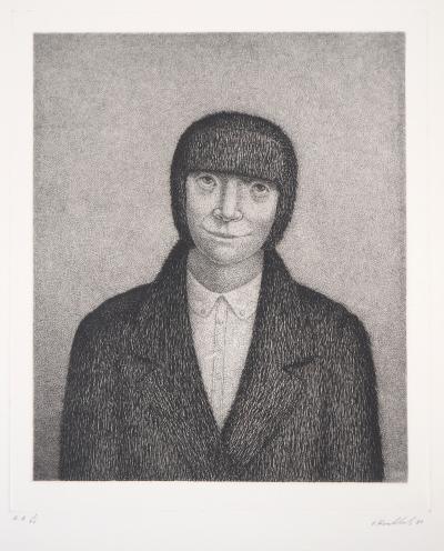 Victor KOULBAK : Portrait d’homme, 1980 - Gravure originale signée au crayon 2
