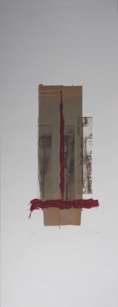 Chloé MATHIEZ : Rouge éphémère, 2005 - Gravure originale signée 2
