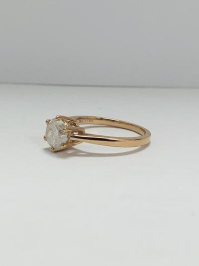 14ct Rose Gold Diamond solitaire ring 2