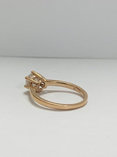 14ct Rose Gold Diamond solitaire ring 2
