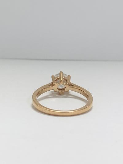 14ct Rose Gold Diamond solitaire ring 2