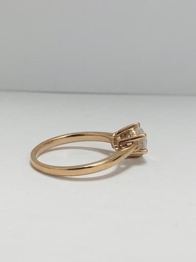 14ct Rose Gold Diamond solitaire ring 2
