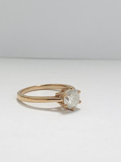 14ct Rose Gold Diamond solitaire ring 2