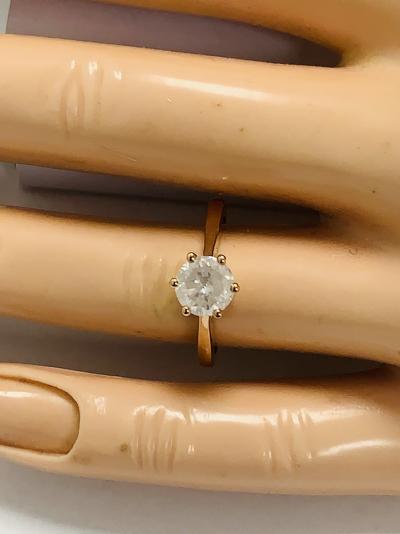 14ct Rose Gold Diamond solitaire ring 2