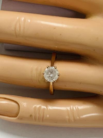 14ct Rose Gold Diamond solitaire ring 2
