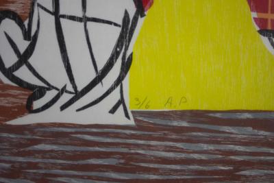 Betty WOODMAN - Cueillette, 2008 - Gravure sur bois signée au crayon 2