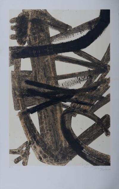 Pierre SOULAGES - Peinture 1947, vers 1960 - Lithographie signée au crayon 2