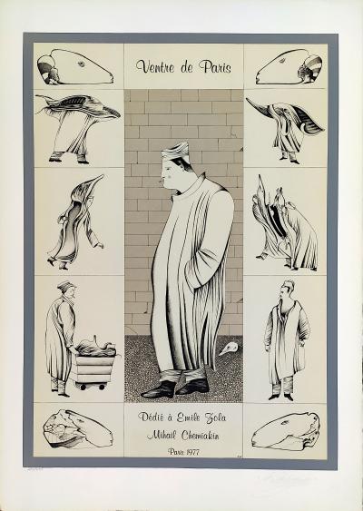 Mihail CHEMIAKIN - Ventre de Paris 1, 1977 - Lithographie originale 2