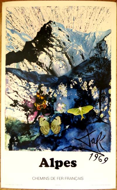 Salvador DALI - Suite SNCF - Paris & Alpes, 1970 - Deux affiches 2