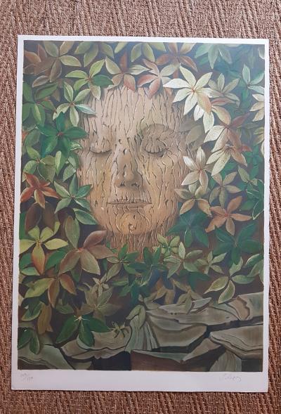 Stanislao LEPRI - Visage endormi - Lithographie signée au crayon 2