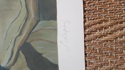 Stanislao LEPRI - Visage endormi - Lithographie signée au crayon 2
