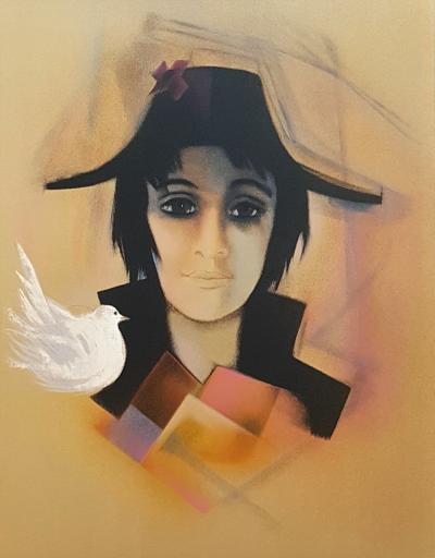 Alain THOMAS - Portrait - Lithographie signée au crayon 2