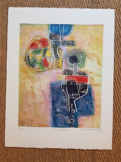 Shoichi HASEGAWA - En Juillet - Lithographie signée 2