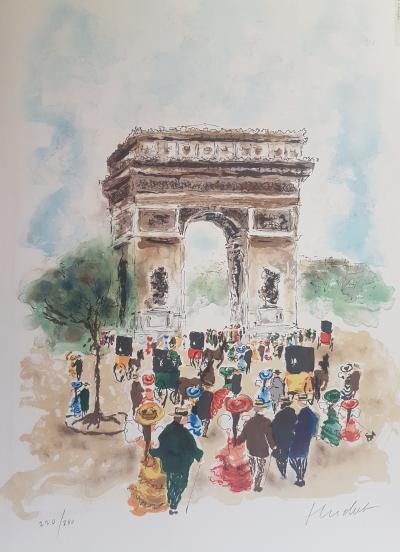 Urbain HUCHET - L’Arc de Triomphe - Lithographie signée au crayon 2