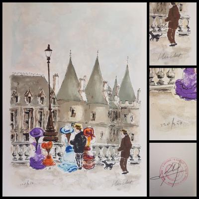 Urbain HUCHET - La Conciergerie - Lithographie signée au crayon 2