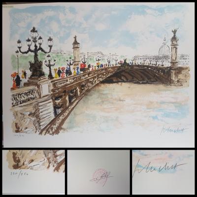 Urbain HUCHET - Hôtel des Invalides - Lithographie signée au crayon 2