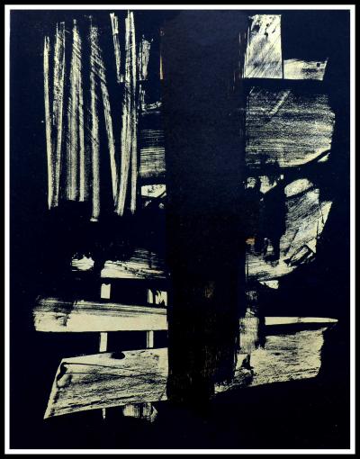 Pierre SOULAGES - Lithographie N°9 - 1959 - Lithographie originale 2