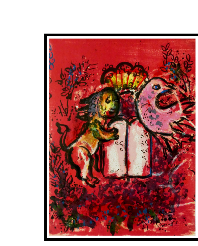 Marc CHAGALL - Frontispice - Vitraux de Jérusalem, 1962  - Lithographie 2