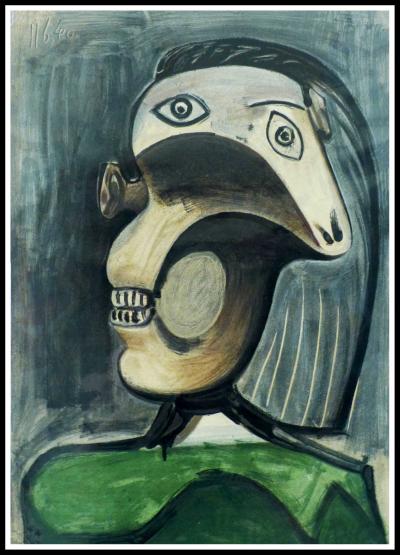 Pablo PICASSO (d’après) - Portrait Dora Maar II, 1954 - Lithographie 2