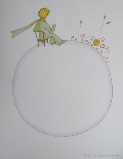 Antoine DE SAINT-EXUPERY (d’après) - Le coucher du soleil - Lithographie 2