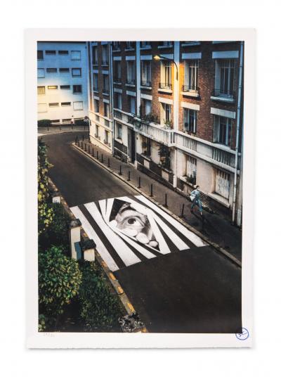 JR - Finding Hope, Night View, Paris, France, 2020 - Lithographie signée au crayon 2