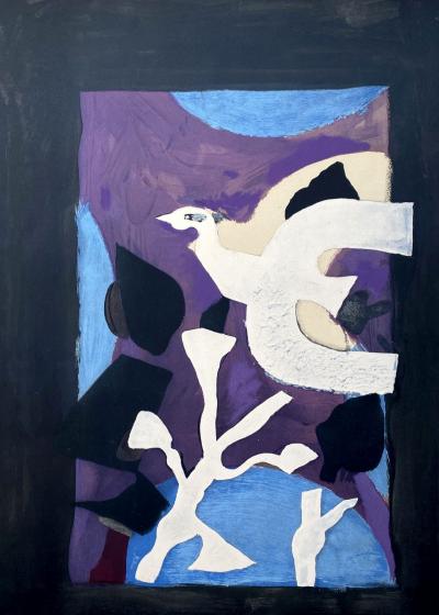 Georges BRAQUE (d’après) - Oiseau et lotus, 1967 - Lithographie 2