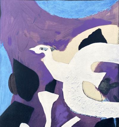 Georges BRAQUE (d’après) - Oiseau et lotus, 1967 - Lithographie 2