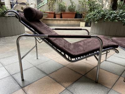 Gabriele MUCCHI - Chaise longue « Genni » et son ottoman, circa 1975 2