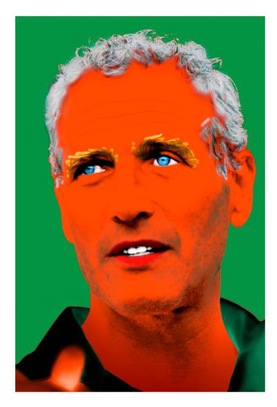 Francis APESTEGUY  - Paul Newman, 2007 - Tirage numérique signé 2