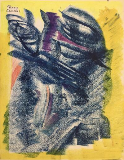 Marco CHONCHOL - Composition musicaliste , vers 1960 - Pastel signé 2