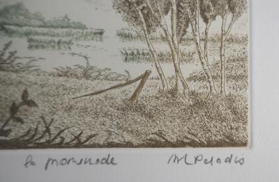 Michel PARADIS : Le Promenade - Gravure signée au crayon 2